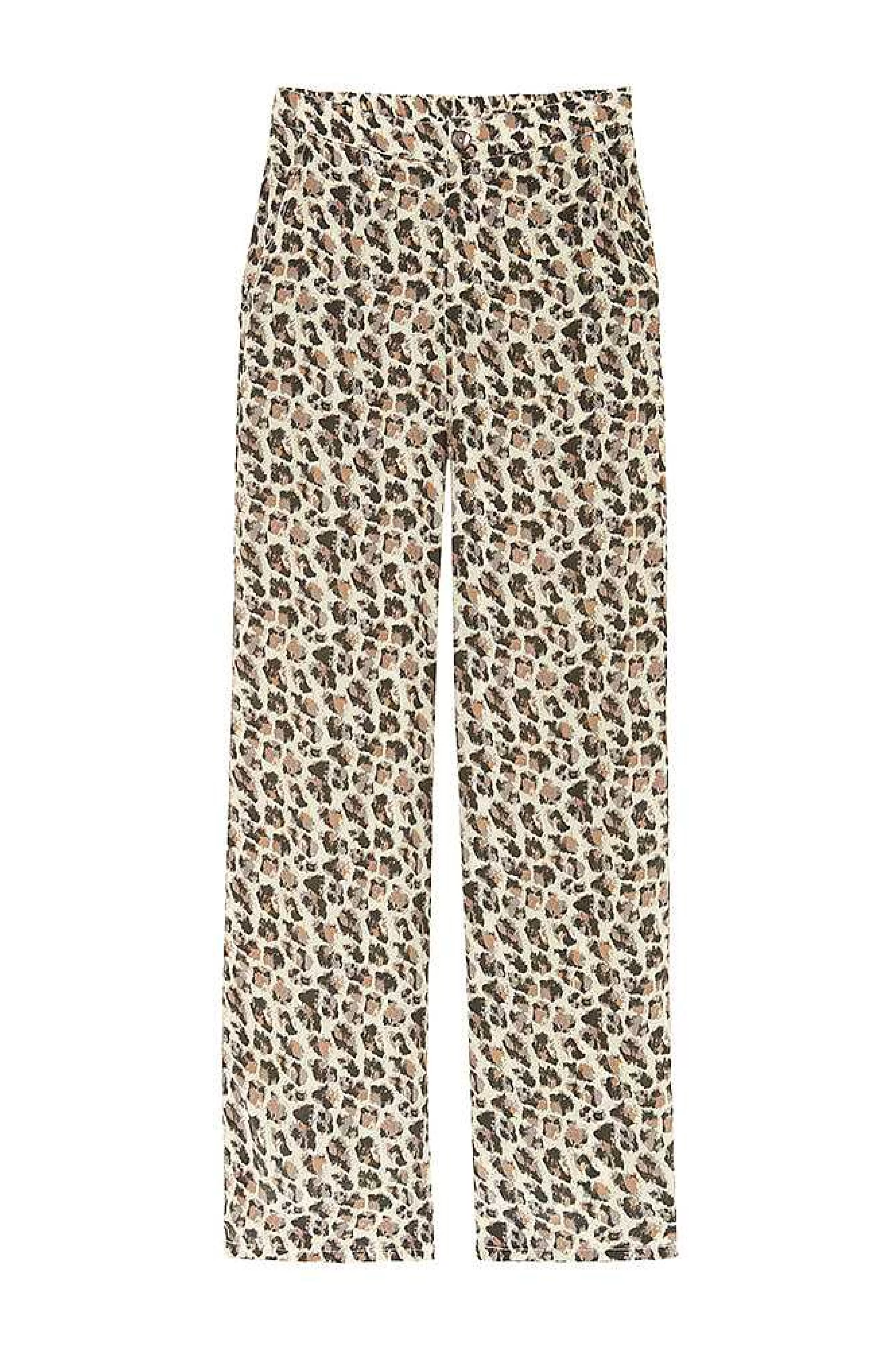 Five Jeans 158 Ninon Fluid Bukser Leopard Outlet