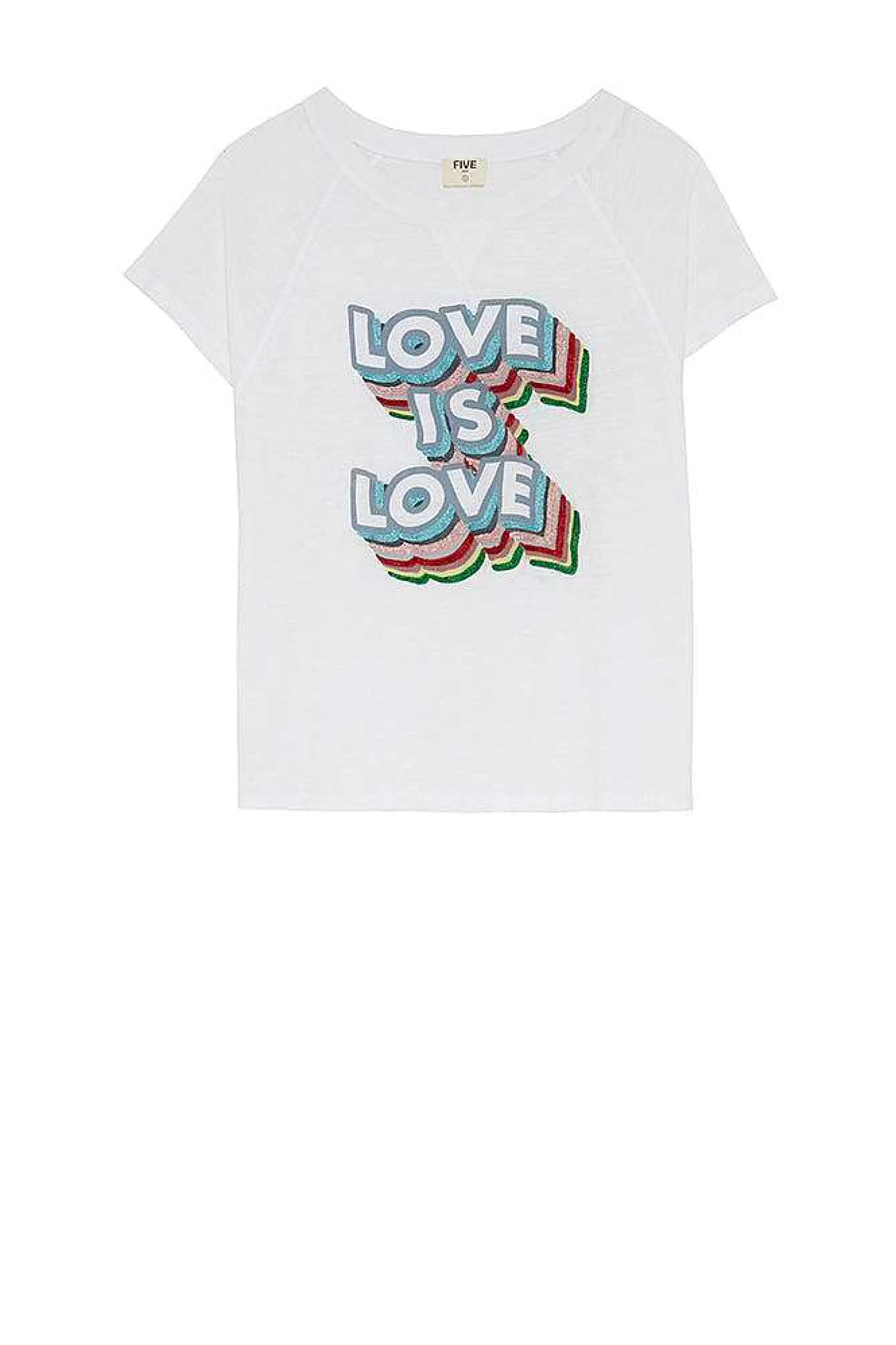 Five Jeans Love Is Love T-Skjorte Discount