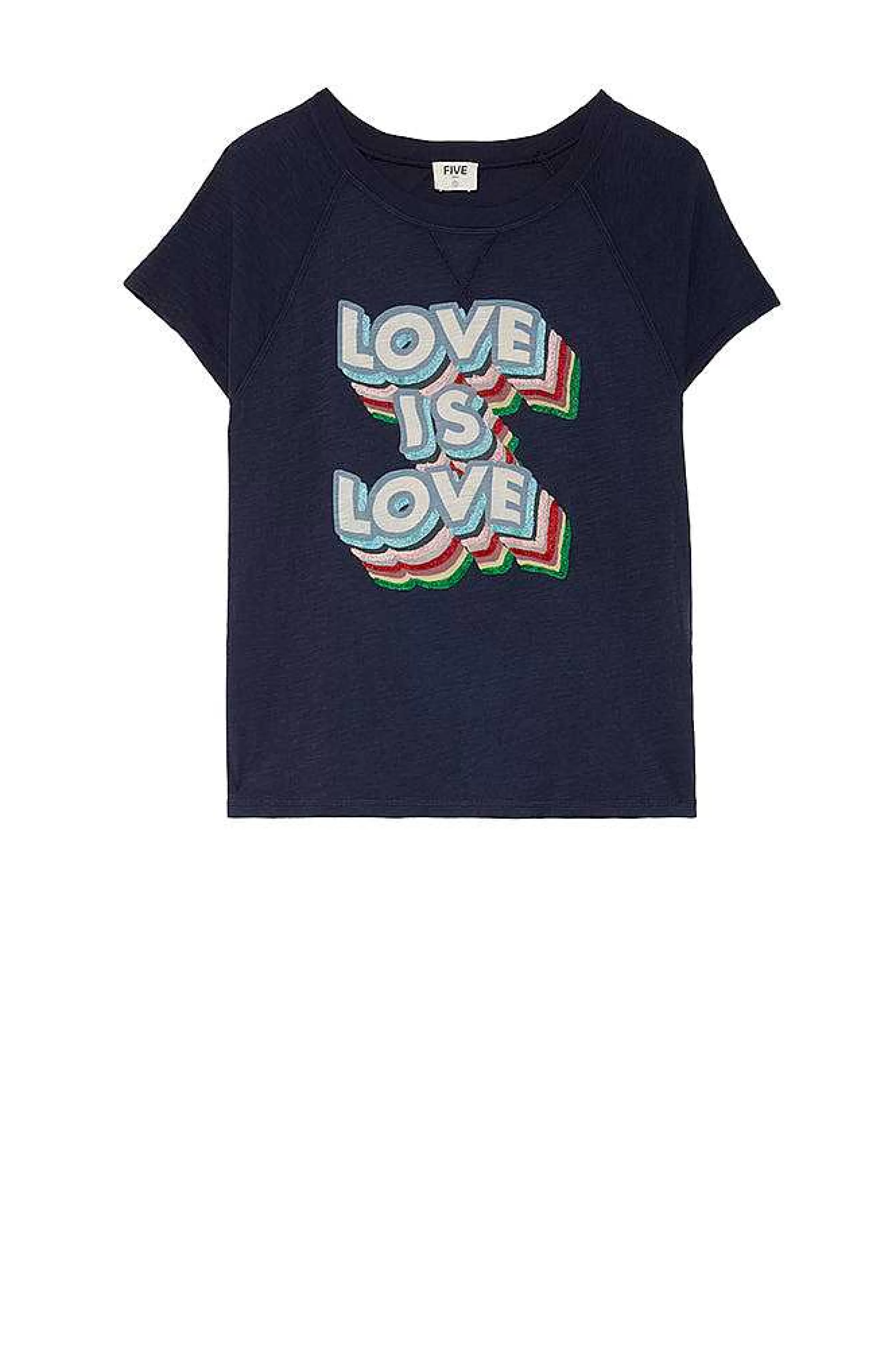 Five Jeans Love Is Love T-Skjorte Discount